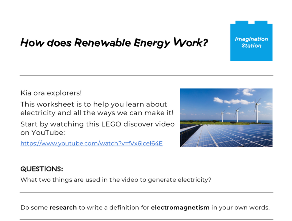 How does Renewable Energy Work? Imagination Station