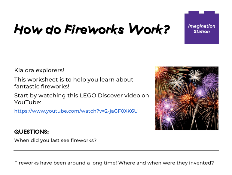 How do Fireworks Work? at Imagination Station